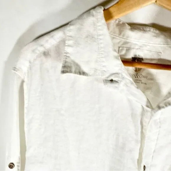 Ocean & Coast White Linen Button Down - Picture 7 of 14
